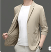 Blazer Masculino Casual em Seda Gelo