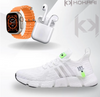 Kit IWO ULTRA Series 8 + Tenis New Fachion Pro + Fone Bluetooth Airdots-i7