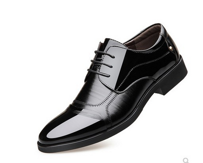 Sapatos de couro britânicos masculinos